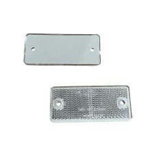Катафот прямокутний під гвинт білий 90 x 40 mm (FRISTOM)