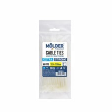 MOLDER Хомути пластикові білі 3.6x150 (100шт.)
