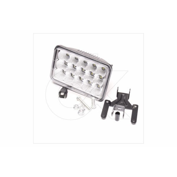 Фара LED прямокутна 45W, 15 ламп, 110 * 170мм, широкий промінь <ДК>