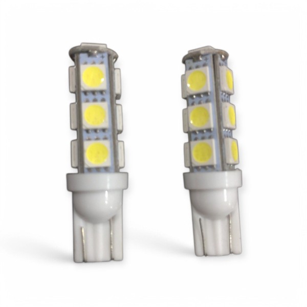 Лампа LED б / ц габарит і панель приладів T10 13SMD W5W 12V WHITE 2шт. блістер <TEMPEST>