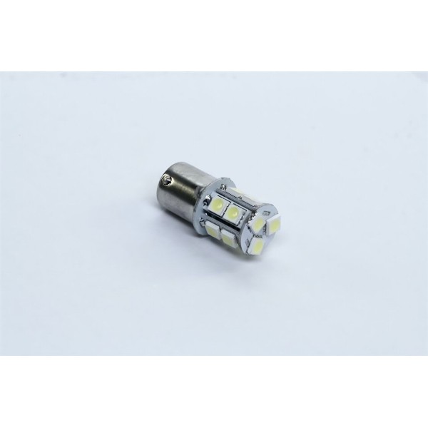 Лампа LED вказівників поворотів і стоп-сигналів (13SMD) BA15S 12V WHITE <TEMPEST>