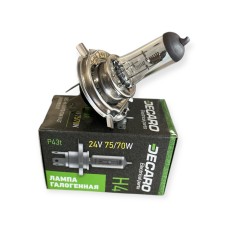 Лампа головного світта H4 P43t 24V 75/70W <DECARO>