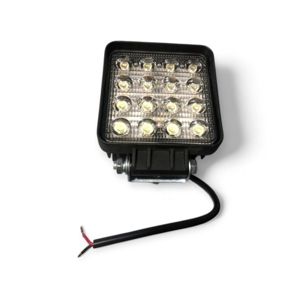 Фара LED квадратна 48W, 16 ламп, 110*110мм, 3300Lm широкий промінь 12/24V 6000K (LITLEDA, JUBANA)