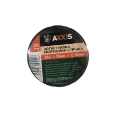 Ізолента тканинна вогнетривка (антискрип) 19мм * 15 <AXXIS>
