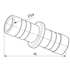 З'єднувач шланга ø 12,5 / AP24LW12.5