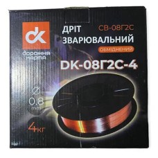 Проволока сварочная омедненная СВ-08Г2С, D=0.8мм, 4,0 кг <ДК>